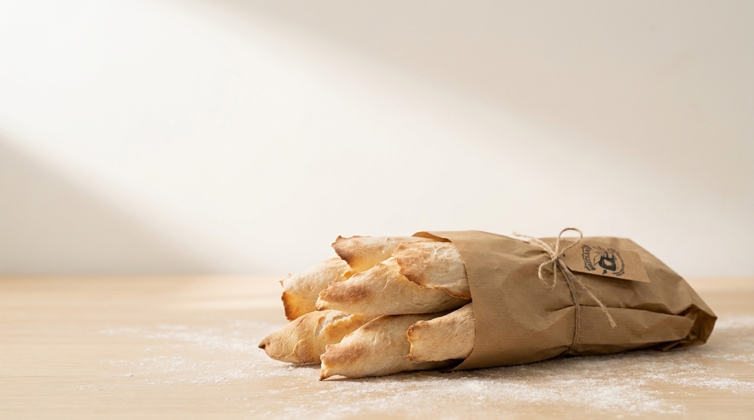 Shoti bread wrapped in paper at SHOTILAND in Dagenham